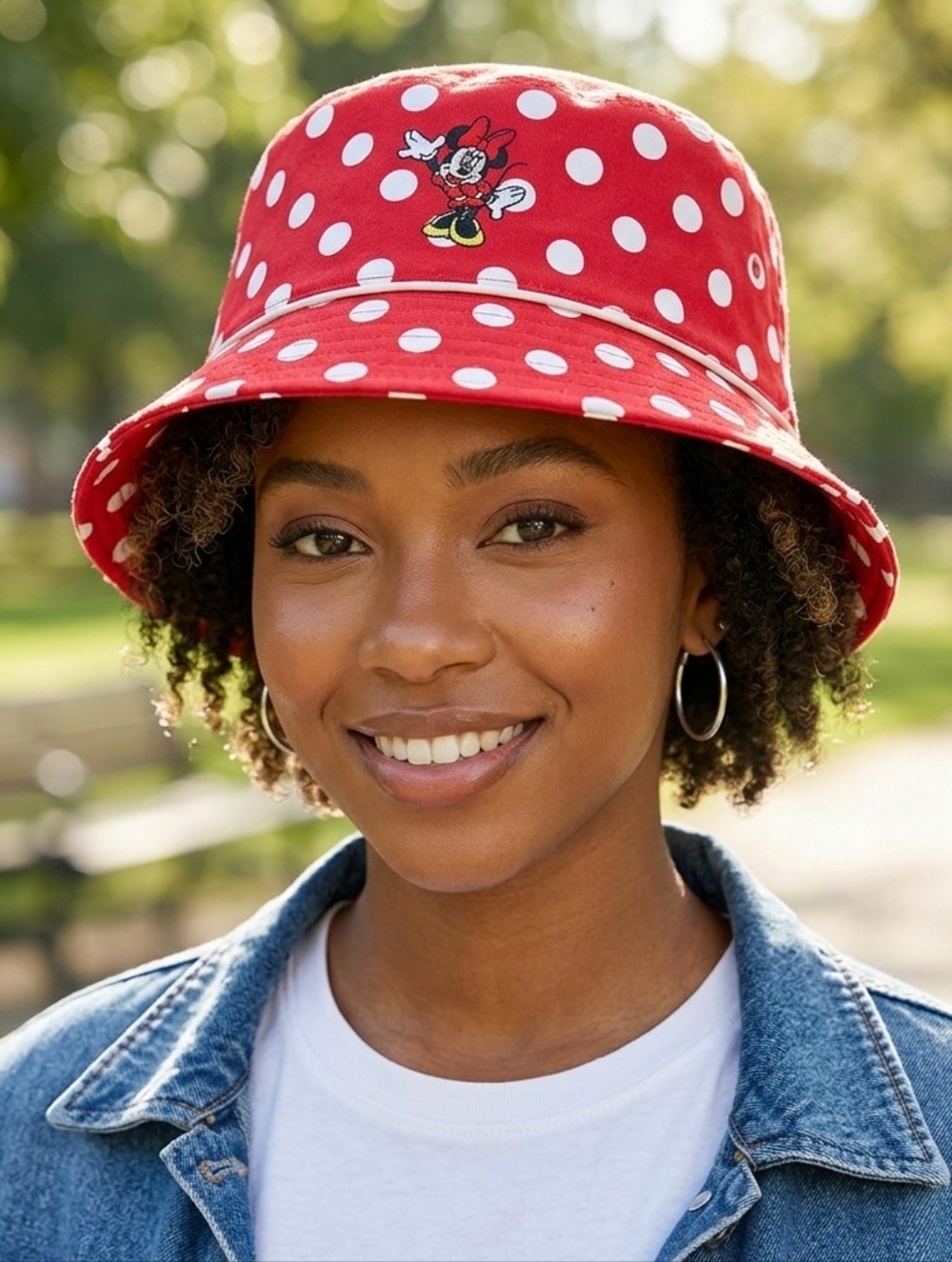 Disney Red and White Polka Dot Hat